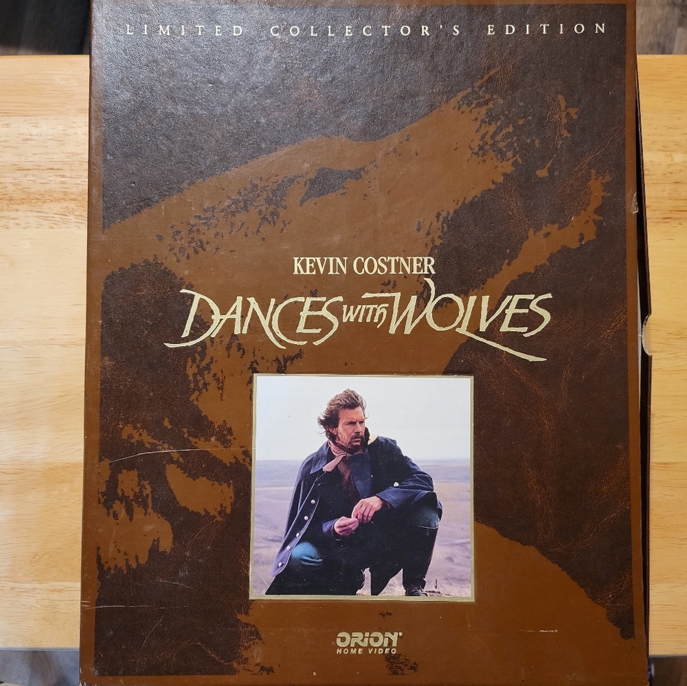 VHS Dances with Wolves Kevin Costner Limited Collector's Edition with Book